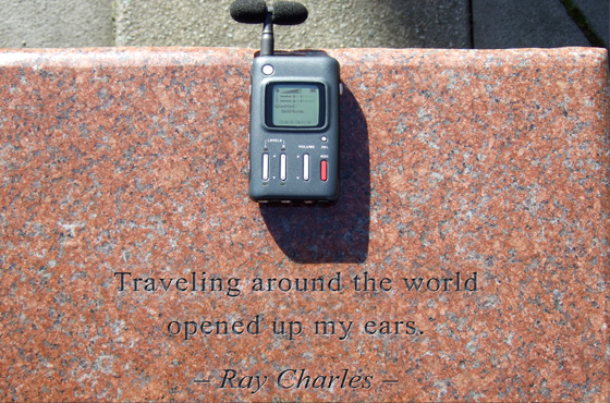 "Traveling around the world opened up my ears." - Ray Charles